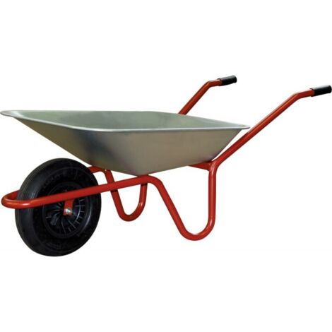 Carriola da giardino 85 85l Ruota in plastica leggera con mozzo a rotelle in polipropilene (1/3)