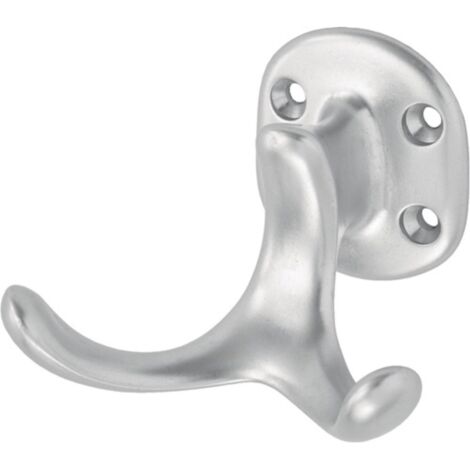 Mantelh.0029 doppio A.60mm alluminio argento anodizzato H.47mm (1/3)