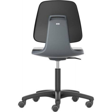 Sedia da lavoro Labsit Rl. seduta in schiuma integrale nera (1/5)