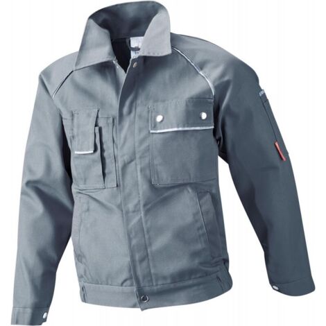 Giacca a vento in canvas 320 g, taglia 52, grigia/nera (1/3)