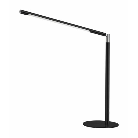 Lampada da scrivania Aura nera H.max.420mm base con LED
