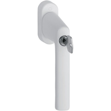 Maniglia finestra Hamburg 0700LS/U26 100NM Alluminio F9016 bianco traffico 32-42mm chiusura