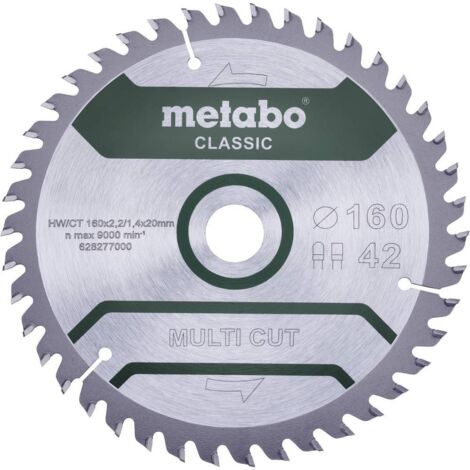 Lama da sega circolare multi cut classic D160x2,2/1,4xforatura 20mm Z.42 FZ/TZ 5 gradi