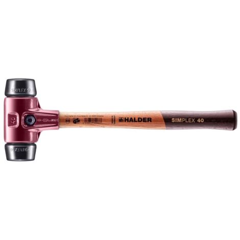 Schonhammer SIMPLEX L.330mm testa Ø40mm manico medio HO gomma nera