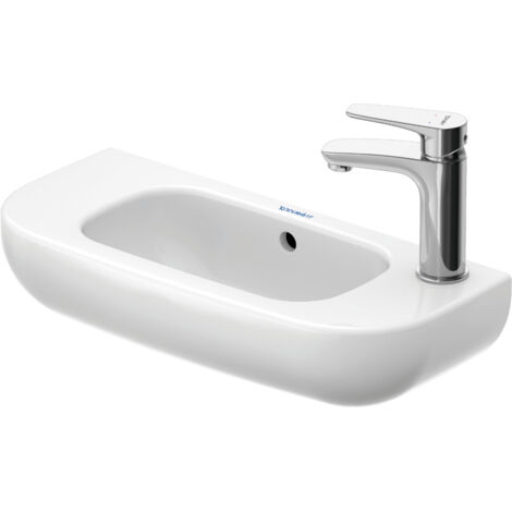 Lavabo da bagno D-CODE con rivestimento UÈL HLB 500x220mm 1 HL bianco (1/5)
