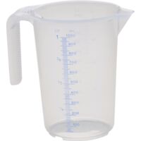 Misurino 1000 ml PP trasparente D117xH165mm manico aperto HÜNERSDORFF