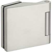 Fascia porta in vetro 6315-20 LM color acciaio inox per porta a 3 ante