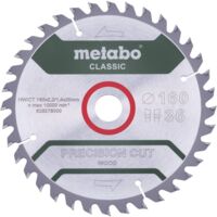 Metabo Lama per sega "precision cut wood - classic", 160x2,2/1,4x20 Z36 WZ 10° (628278000)