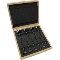 Set di punte Forstner BLACK SHARK PRO 10 pezzi, diametri 15, 20, 25, 26, 30, 35, 40, 45, 50, 55 mm