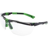 Occhiali di protezione 5X1030000 EN 166, EN 170 FT KN, braccio grigio scuro/verde, lente trasparente
