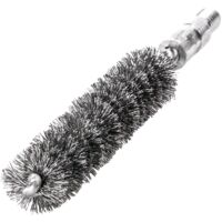 Spazzola per tubi L.115mm P.12mm, filo d'acciaio, ondulata, riempimento L.80mm LESSMANN