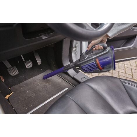Noir et amp Decker BHHV520BFP aspirateur à main Noir, Violet Sans sac