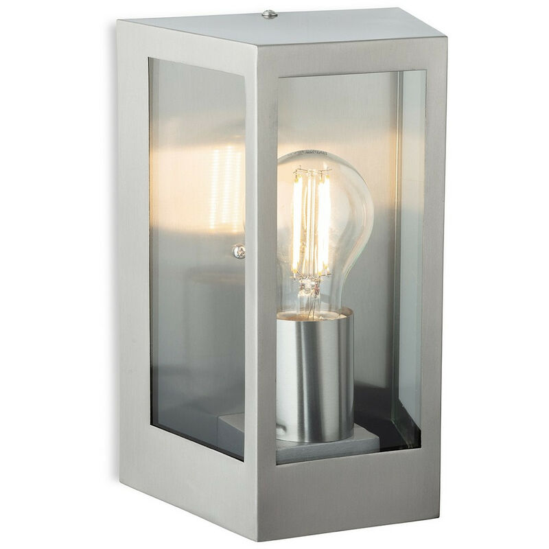 Wandeinbauleuchte IP44 – Edelstahl, E27, 60W, Für Außenbereich