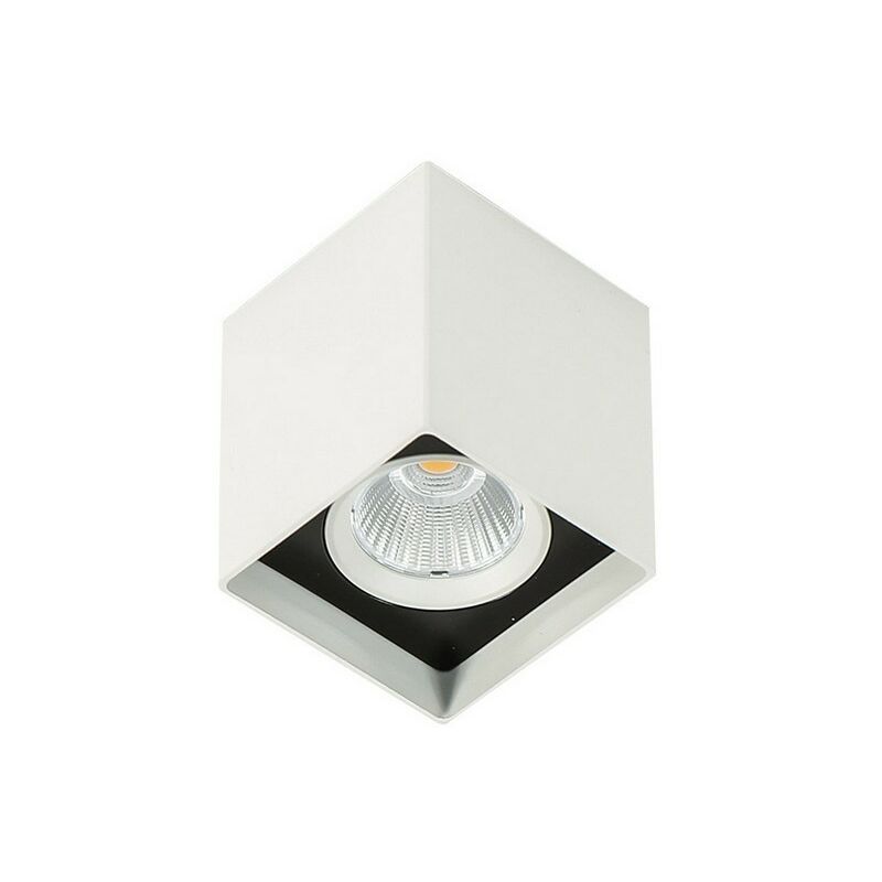 Italux Alden White Black 3000K - Técnico moderno LED montado en superficie blanco, negro, blanco cálido 3000K 1010lm