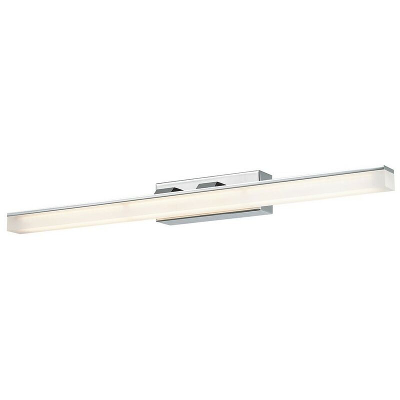 Italux Topico - Lámpara de pared LED moderna cromada, blanco cálido 3000K 840lm