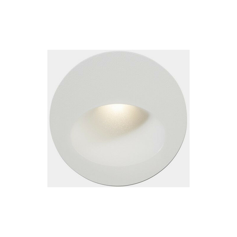 LEDS C4 Bat Redondo Ovalado Aplique LED Empotrable Exterior Redondo Blanco IP65 2.2W 2700K