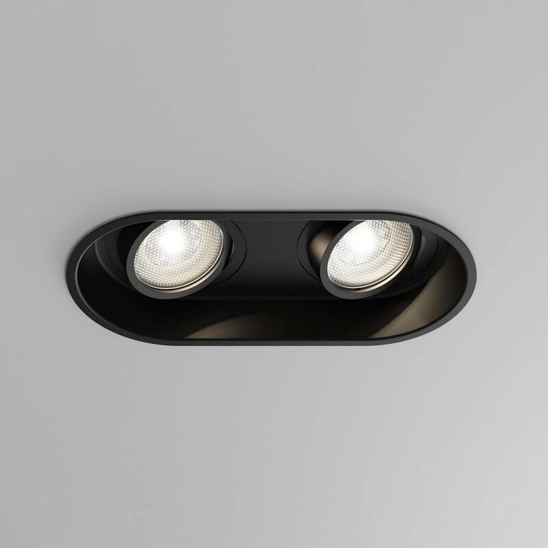 Astro Minima - Downlight Twin empotrable Matt Black, GU10