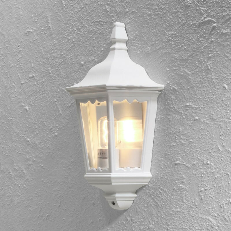 Konstsmide Firenze 7229250 lámpara de 25 x 16 445 cm 1 100 w ip43 color blanco mate iluminación al