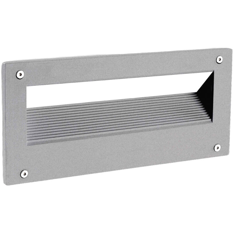 LEDS C4 Micenas LED Rectangular Aplique LED Empotrable Exterior Gris