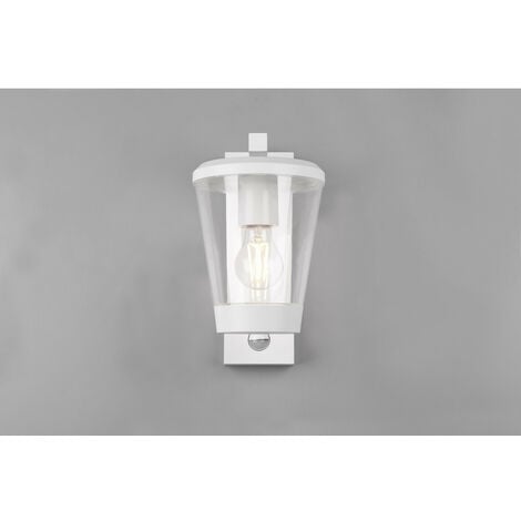 Trio Cavado Aplique de exterior moderno blanco mate IP44 con PIR