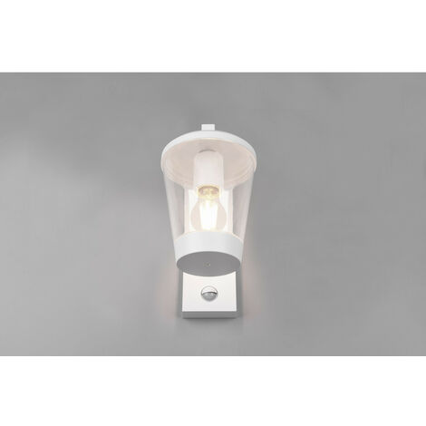 Trio Cavado Aplique de exterior moderno blanco mate IP44 con PIR