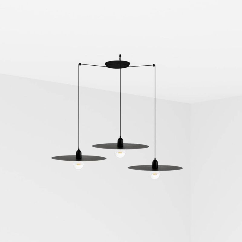 Faro Barcelona TREE Pendelleuchte Schwarz – 1-lampig, E27, 100W, Textilschirm, Modernes Design