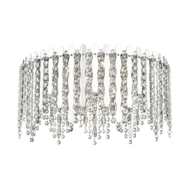 Moderne Kristall Deckenleuchte Schwarz - 4-flammiger Kronleuchter Mit K9 Kristallen Für Wohnzimmer & Mehr