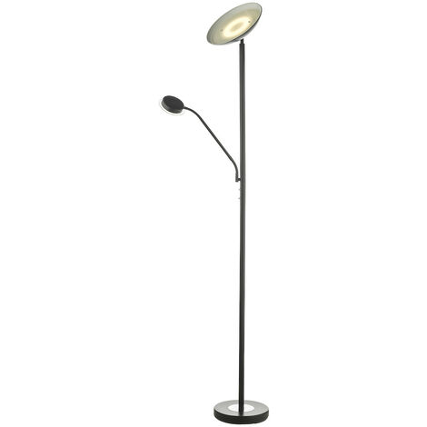 Dar Victor Mutter Kind Lampe Mattschwarz Led