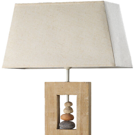 Onli MIRIEL Stehlampe mit Schirm aus Holz