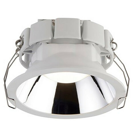 Knightsbridge Quadratische Chrom-Blende Für VFRCOB Downlights – 80 X 80 Mm, Aluminiumdruckguss