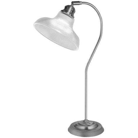 Moderne Tischlampe In Schwarz – Höhe 25 Cm, Metall, Schwarz Glänzend