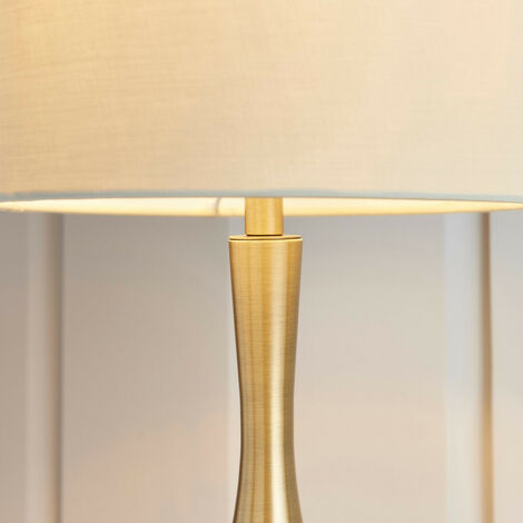 Endon Piccadilly - Tisch-Touch-Lampe Weichmessing, E14