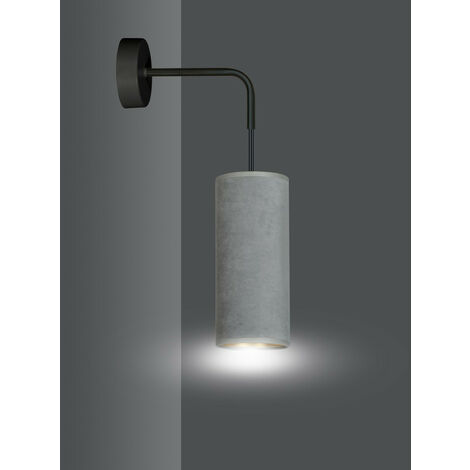 Hängelampe Mit Treibholz-Aufhängung – 5-flammig, 115 Cm, Stoffschirme In Grau & Schwarz – Individuell Einstellbar