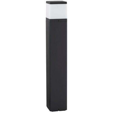 Merano Atlanta 80 cm Außenpollerleuchte Dunkelgraues Aluminium, klare ...
