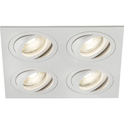 Knightsbridge Vintage Anhänger-Set In Weiß Matt – Vorverdrahtet, Für E27 Lampen