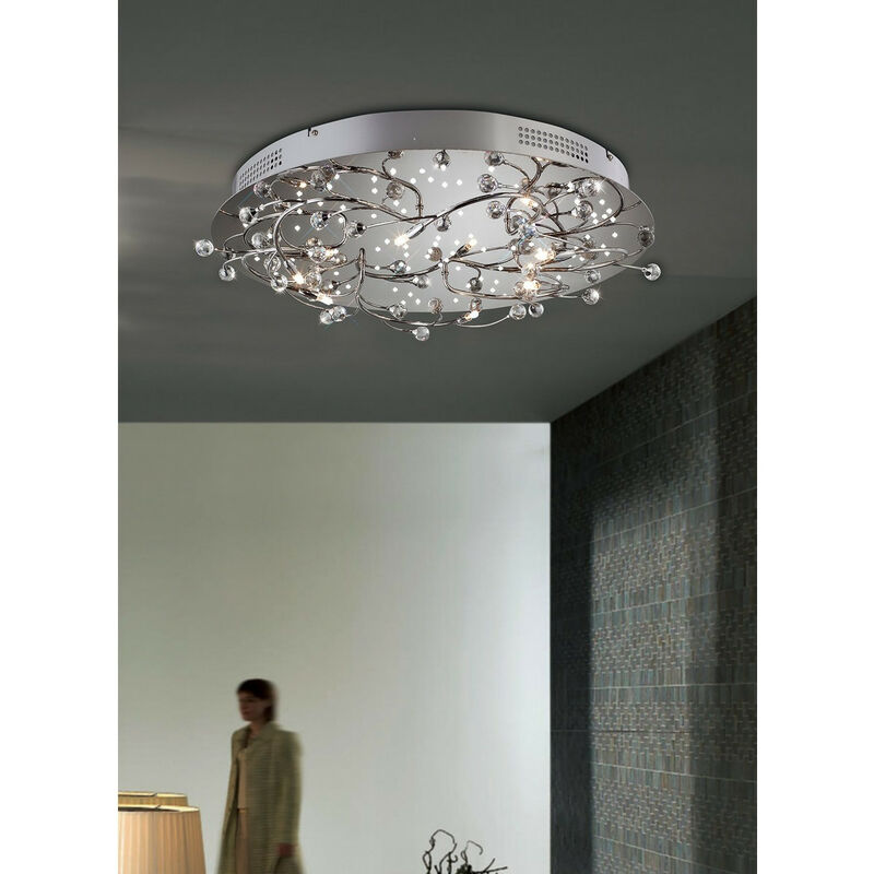 Plafoniera led RGB musicale bluetooth con telecomando lampadario luce  muticolore rotonda cerchio bianco da soffitto moderna