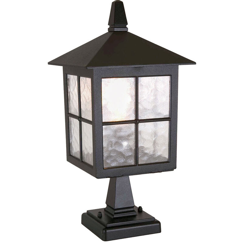 Elstead Winchester - Lanterna da esterno a piantana 1 luce Nera IP43, E27