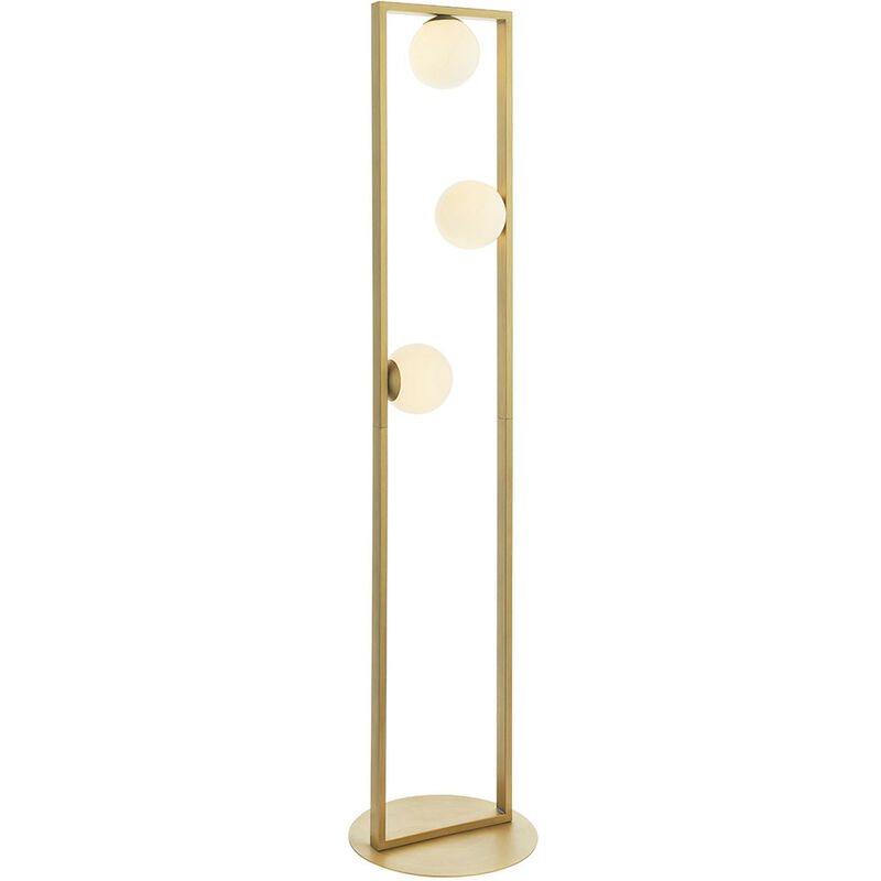 Lampada da terra design DELPHI Oro 24 Carati 4 lampadine Vetro