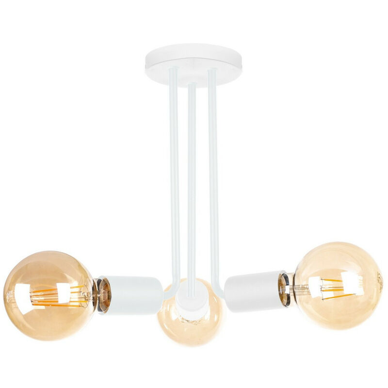 Lampada A Soffitto Con Astronauta E Palloncini – Plafoniera Rotonda Bianca Per Cameretta, 3 Diametri (20/25/30 Cm), Attacco E27