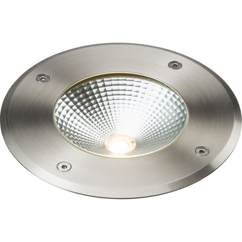 Knightsbridge Faretto da incasso a terra a LED in acciaio inox 3000K 230V  IP65 9W