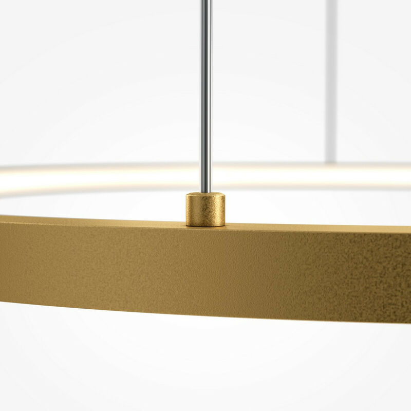 Maytoni Saturno Lampada a sospensione LED, forma ad anello, ottone