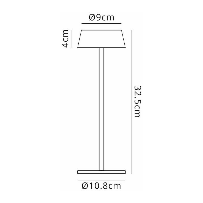 Inspired Mantra K4 Lanterna portatile, LED 2W, 3000K, 180lm, IP54, cavo di  ricarica USB incluso, bianco, 3 anni di garanzia