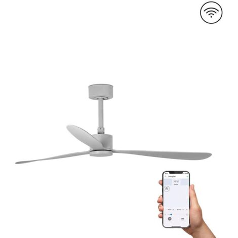 Ventilatore A Soffitto Lantau Con Motore DC E Luce LED 15W 3000K, Pale In Legno Di Pino, 6 Velocità, Telecomando Incluso - 2