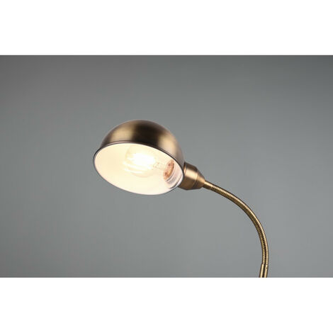 Lampada da scrivania Gooseneck vintage, luce bianca da ufficio