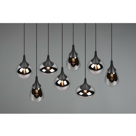 Trio Leuchten Nacho Lampada da soffitto, Schwarz Matt/Bronzefarbig