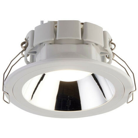 Kit 5 Faretti Da Incasso A Soffitto FERE Cromo Opaco | Anelli Per LED/Alogena GU10 | Diametro Installazione 58-75mm - 3