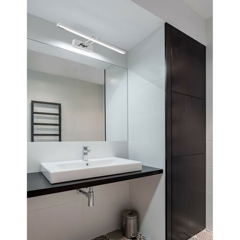 Luce specchio bagno 15W in alluminio cromato