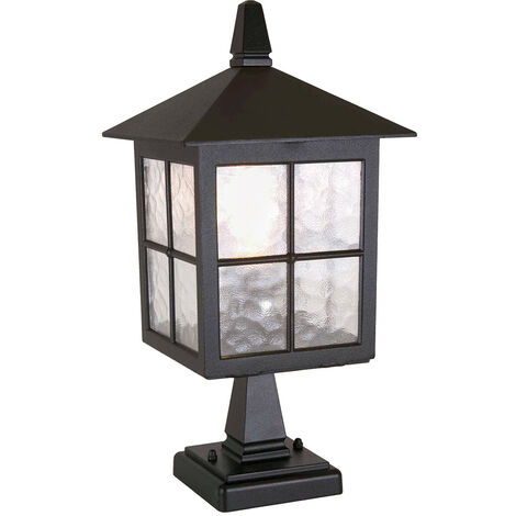 Elstead Winchester - Lanterna da esterno a piantana 1 luce Nera IP43, E27