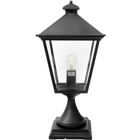 Elstead - Lanterna a piantana da esterno 1 Luce Nera IP54, E27