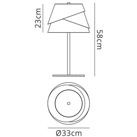 Inspired Mantra - Alboran - Lampada da tavolo 1x40W (No Inc), Alluminio,  Ferro